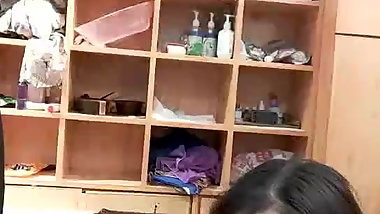 Seduced by Chinese girls barber shop