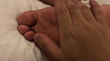 toy the big feet from a guy in suit