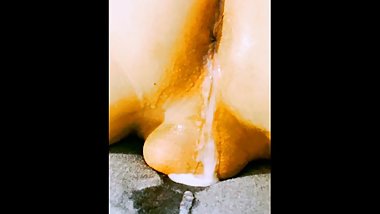 Gangbanged Asian cumdump leaking loads