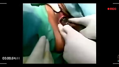 Performing Vagina Operation.