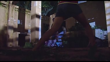 Asian policewoman fight and kill