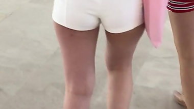 Chinese Teen with Tight Short Pant