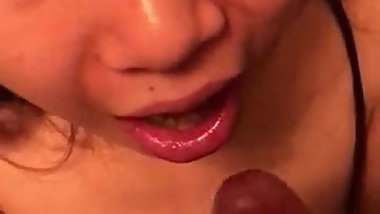 Chinese girl sucking at home(5)